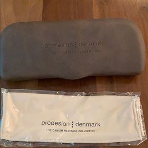Brown hard eyeglasses case